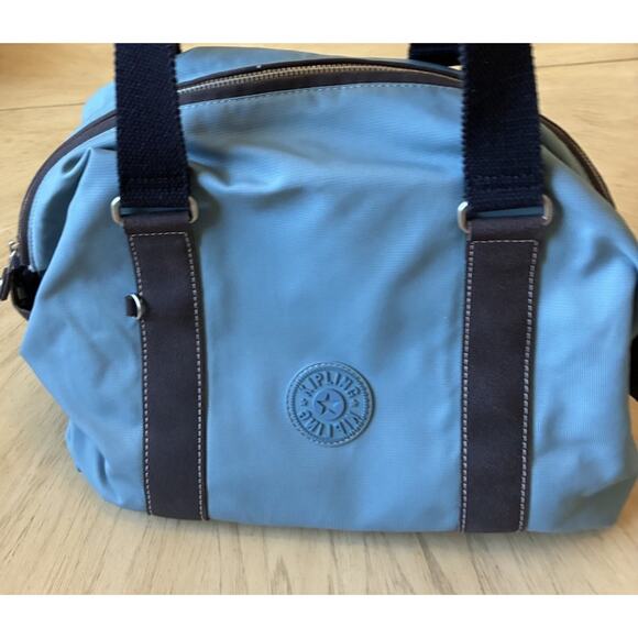 VTG Kipling tote Blue Gray Art Mini multi-use bag Purse 12x12 EUC School Casual - Picture 4 of 15